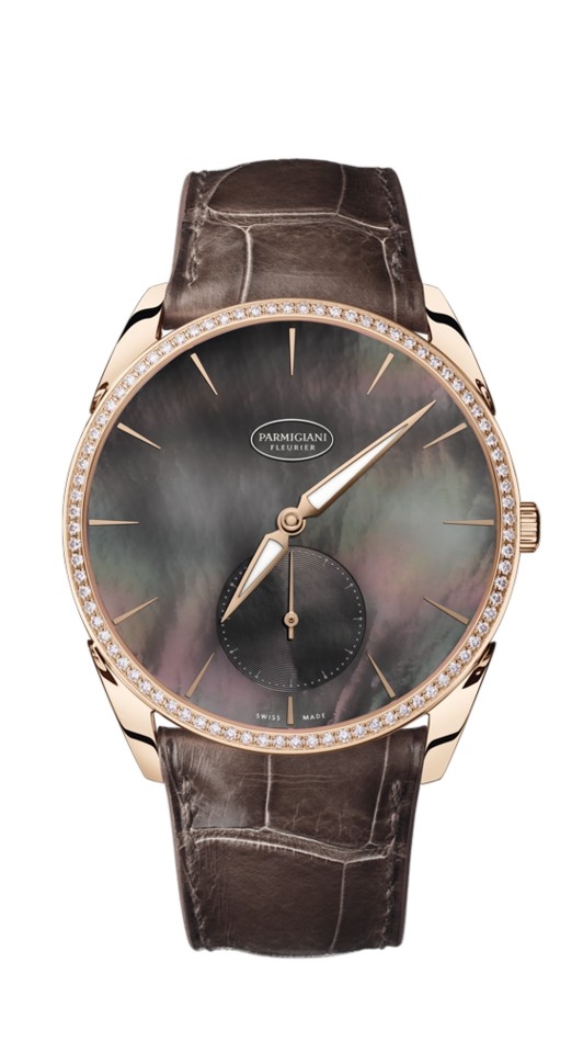 Parmigiani Fleurier PFC267-1063800-HA2721 : Tonda 1950 Sertie Rose Gold / Black MOP / Alligator