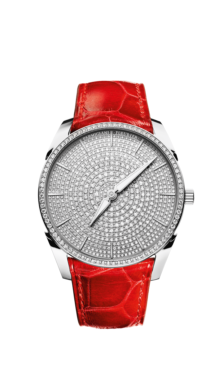 Parmigiani Fleurier PFC267-1264600-HA2121 : Tonda 1950 Sertie White Gold / Full Set / Alligator