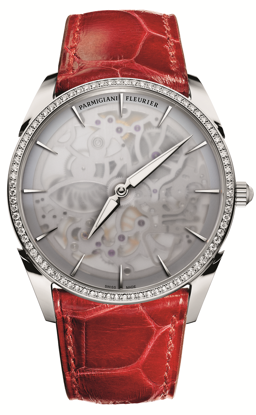 Parmigiani Fleurier PFC280-1260100-HA2121 : Tonda 1950 Squelette White Gold / Milky Sapphire / Diamond