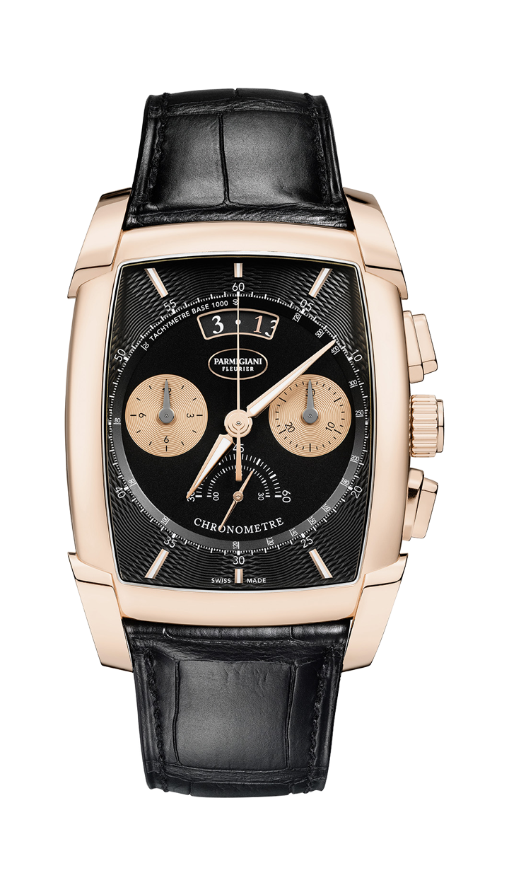 Parmigiani Fleurier PFH187-1001400-HA1442 : Kalpa Chronor Rose Gold / Black / Alligator