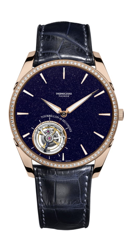 Parmigiani Fleurier PFH279-1067000 : Tonda 1950 Tourbillon Diamond / Blue Aventurine