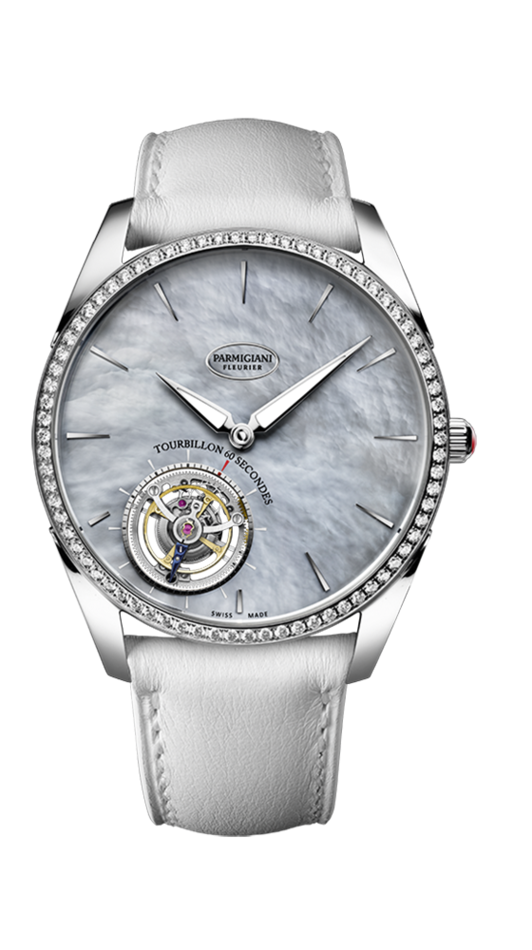 Parmigiani Fleurier PFH279-1266100 : Tonda 1950 Tourbillon Diamond / Grey MOP