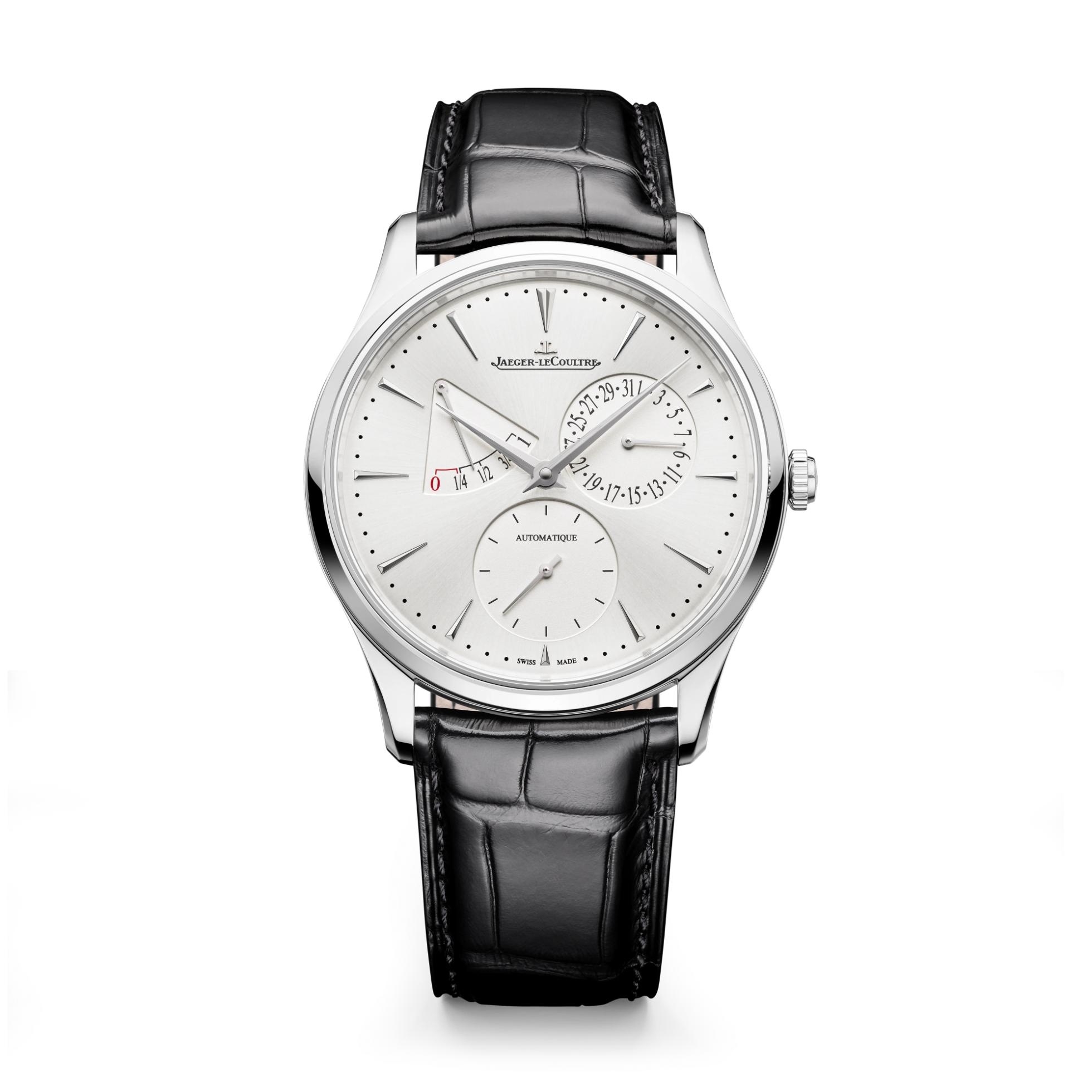 Jaeger-LeCoultre Q1378421 : Master Ultra Thin Réserve de Marche Stainless Steel / Silver / Alligator