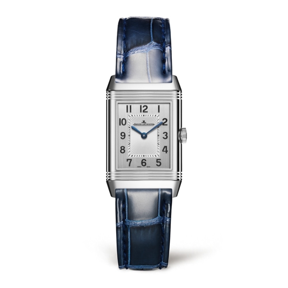 Jaeger-LeCoultre Q2668432 : Reverso Classic Small Duetto Stainless Steel / Silver / Alligator