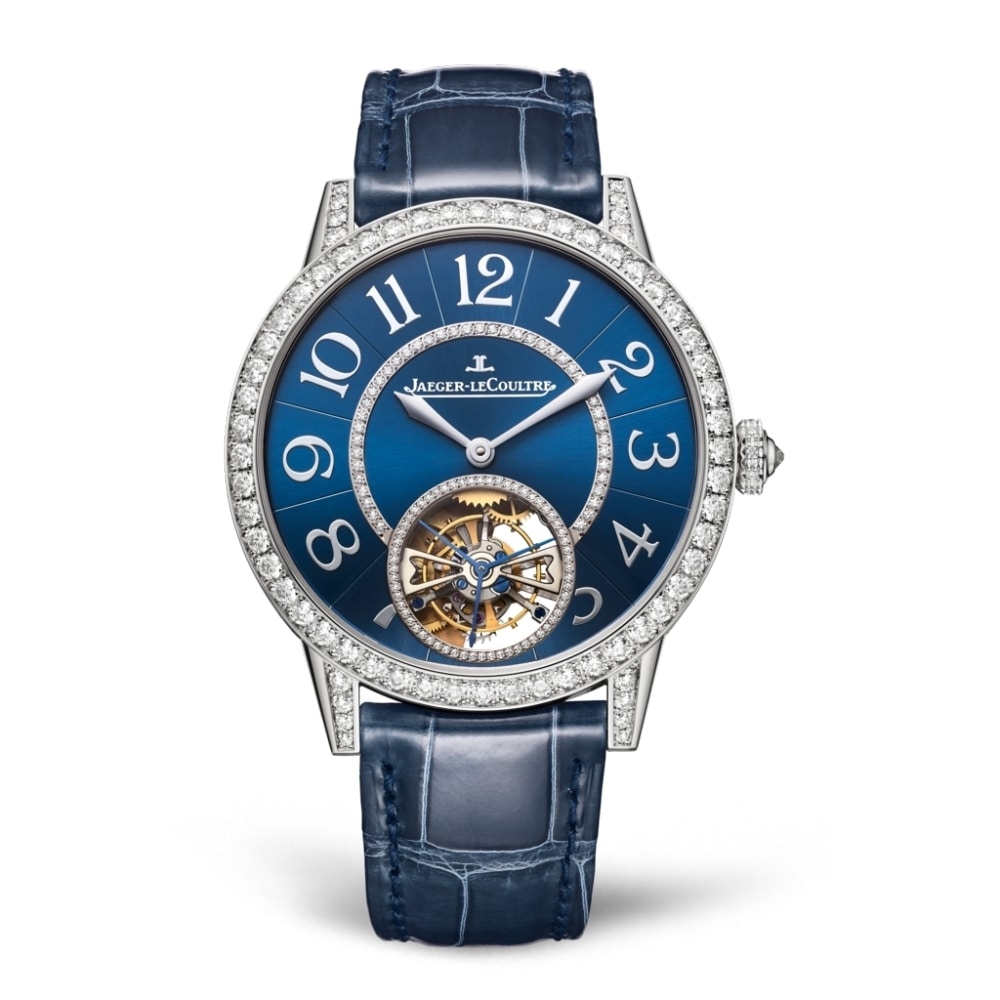 Jaeger-LeCoultre Q3413480 : Rendez-Vous Tourbillon White Gold / Blue / Alligator