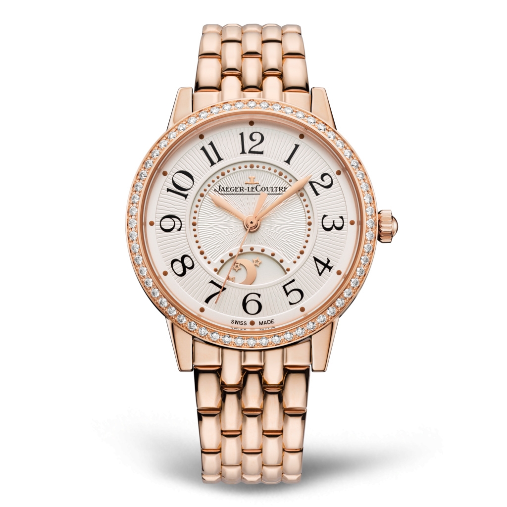 Jaeger-LeCoultre Q3442130 : Rendez-Vous Night & Day Medium Pink Gold - Diamond / Silver / Bracelet