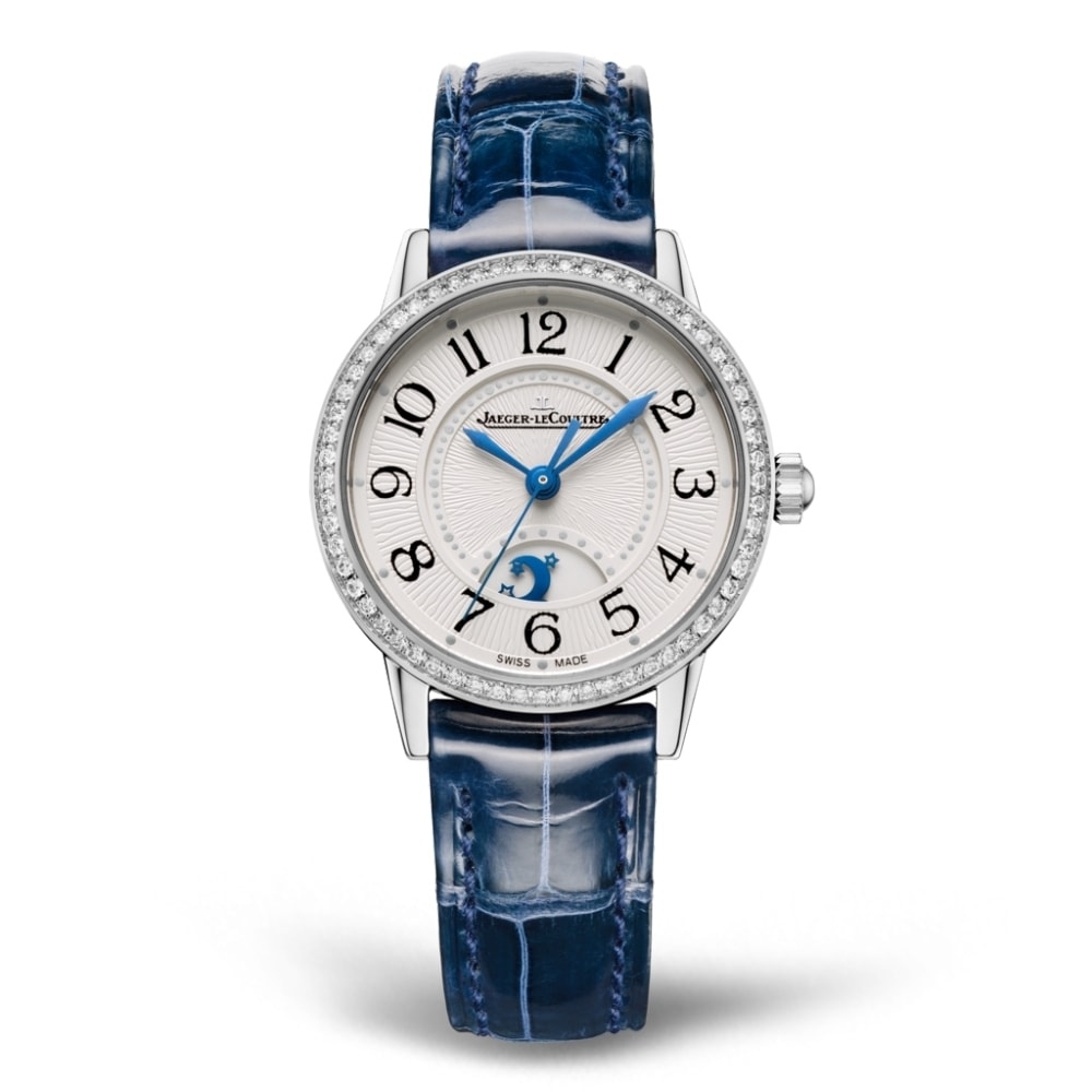 Jaeger-LeCoultre Q3468430 : Rendez-Vous Night & Day Small Stainless Steel - Diamond / Silver / Alligator
