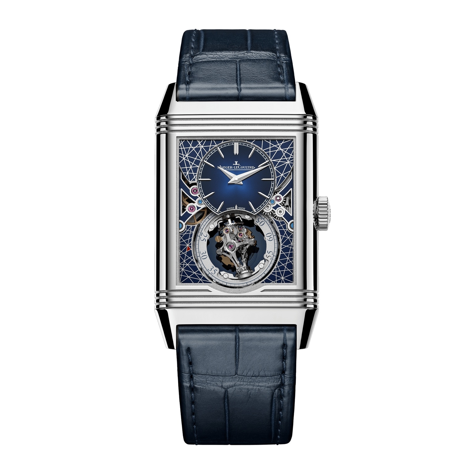 Jaeger-LeCoultre Q39434E1 : Reverso Hybris Artistica Calibre 179 White Gold