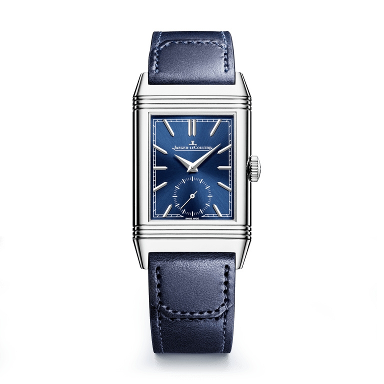 Jaeger-LeCoultre Q397848J : Reverso Tribute Monoface Stainless Steel / Blue