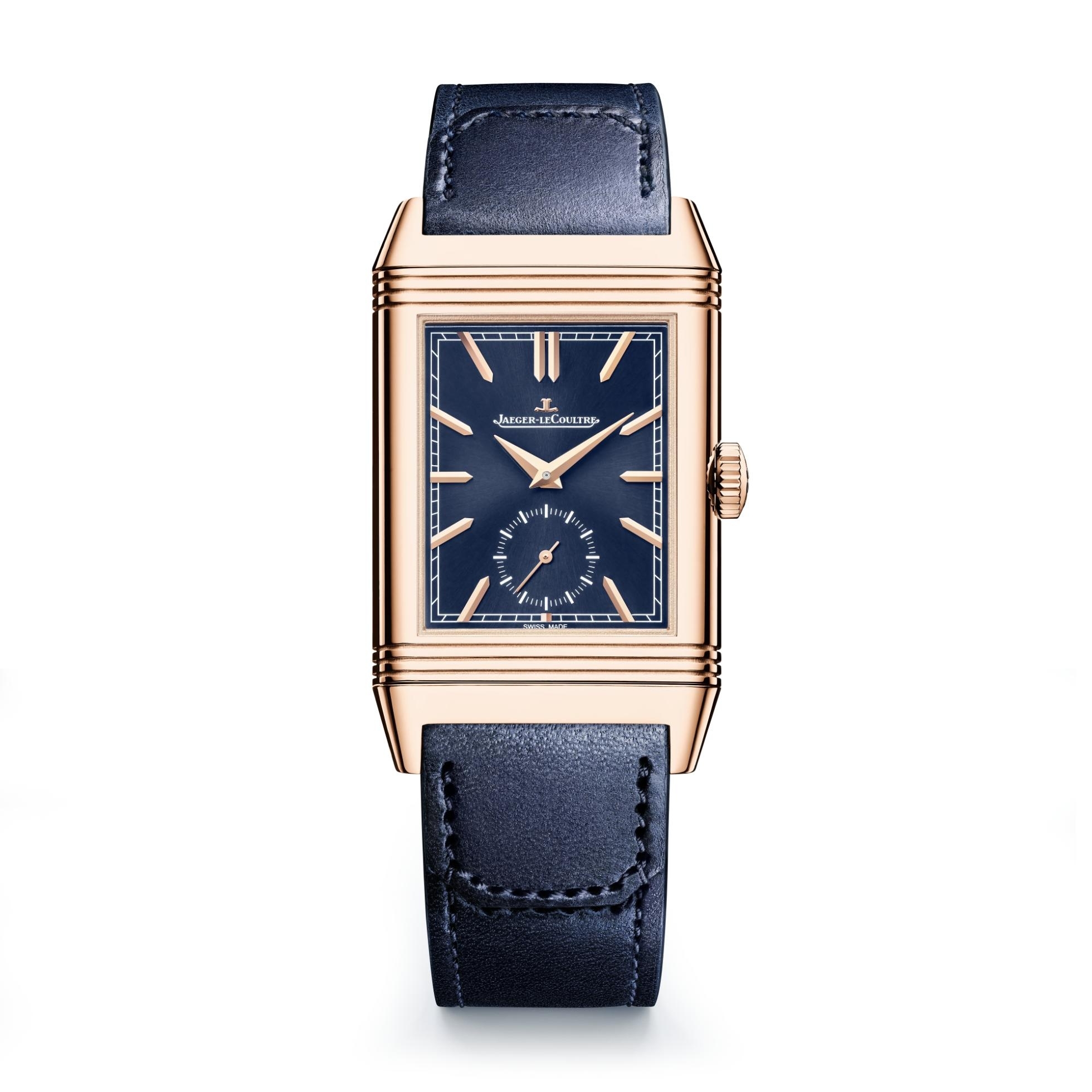 Jaeger-LeCoultre Q3982590 : Reverso Tribute Duoface Small Seconds Pink Gold / Blue