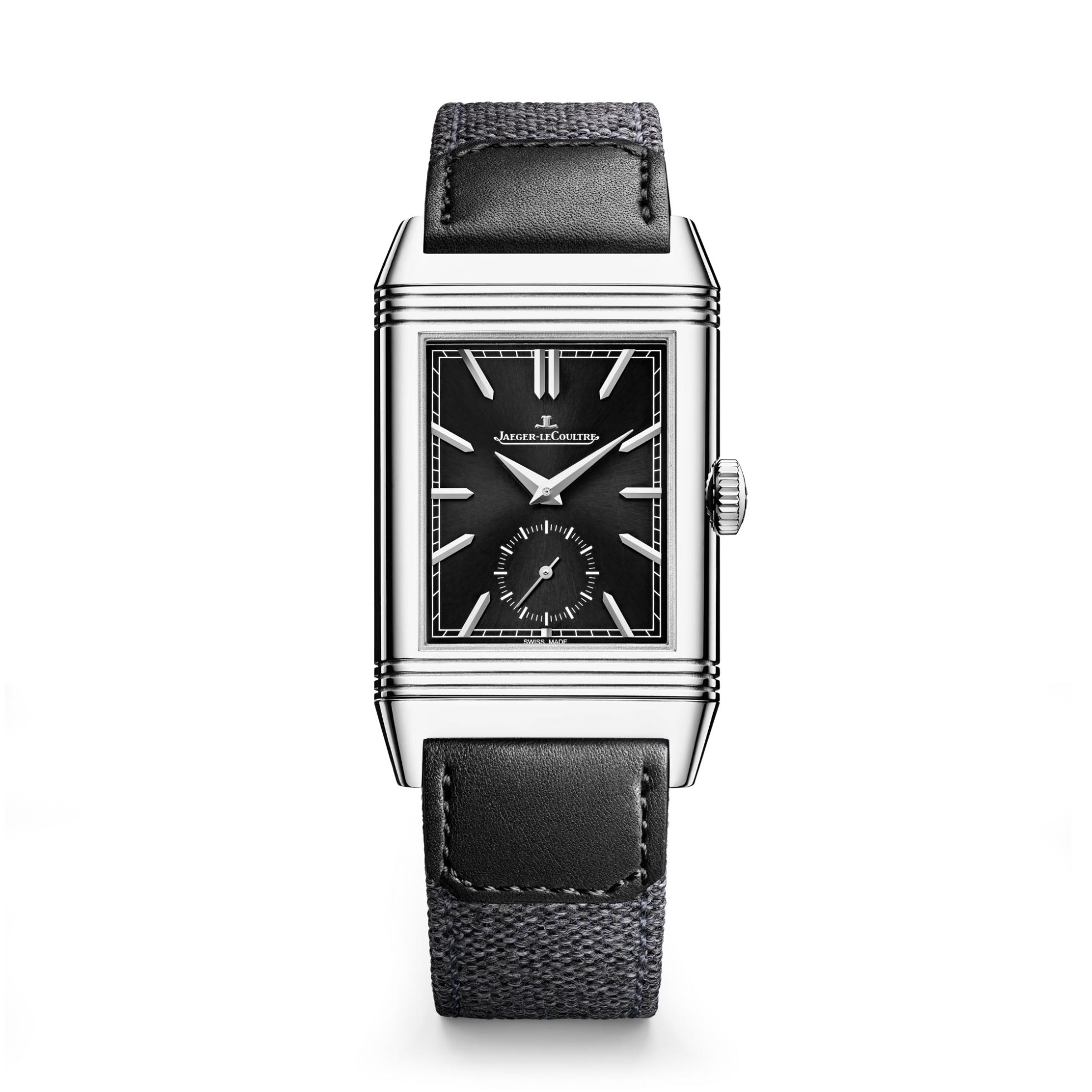 Jaeger-LeCoultre Q398847J : Reverso Tribute Duoface Stainless Steel / Black / Fagliano