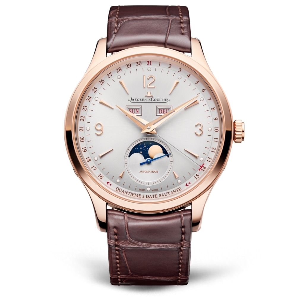Jaeger-LeCoultre Q4142520 : Master Control Calendar Pink Gold / Silver / Alligator