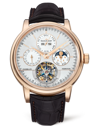 Jaeger-LeCoultre Q5042420 : Master Grande Tradition Tourbillon Cylindrique Quantième Perpétuel Pink Gold / Silver