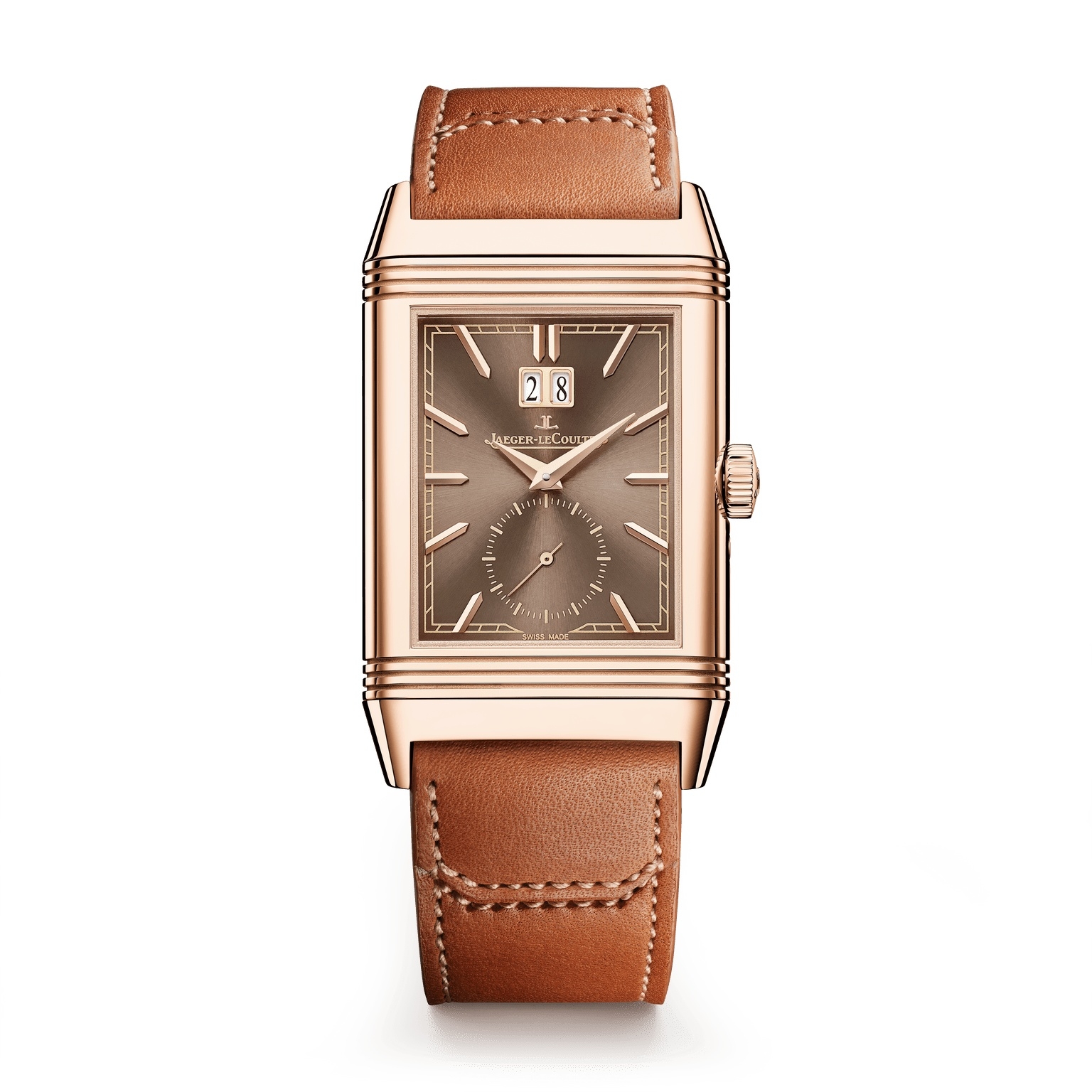 Jaeger-LeCoultre Q714256J : Reverso Tribute Geographic Pink Gold / Chocolate / Fagliano