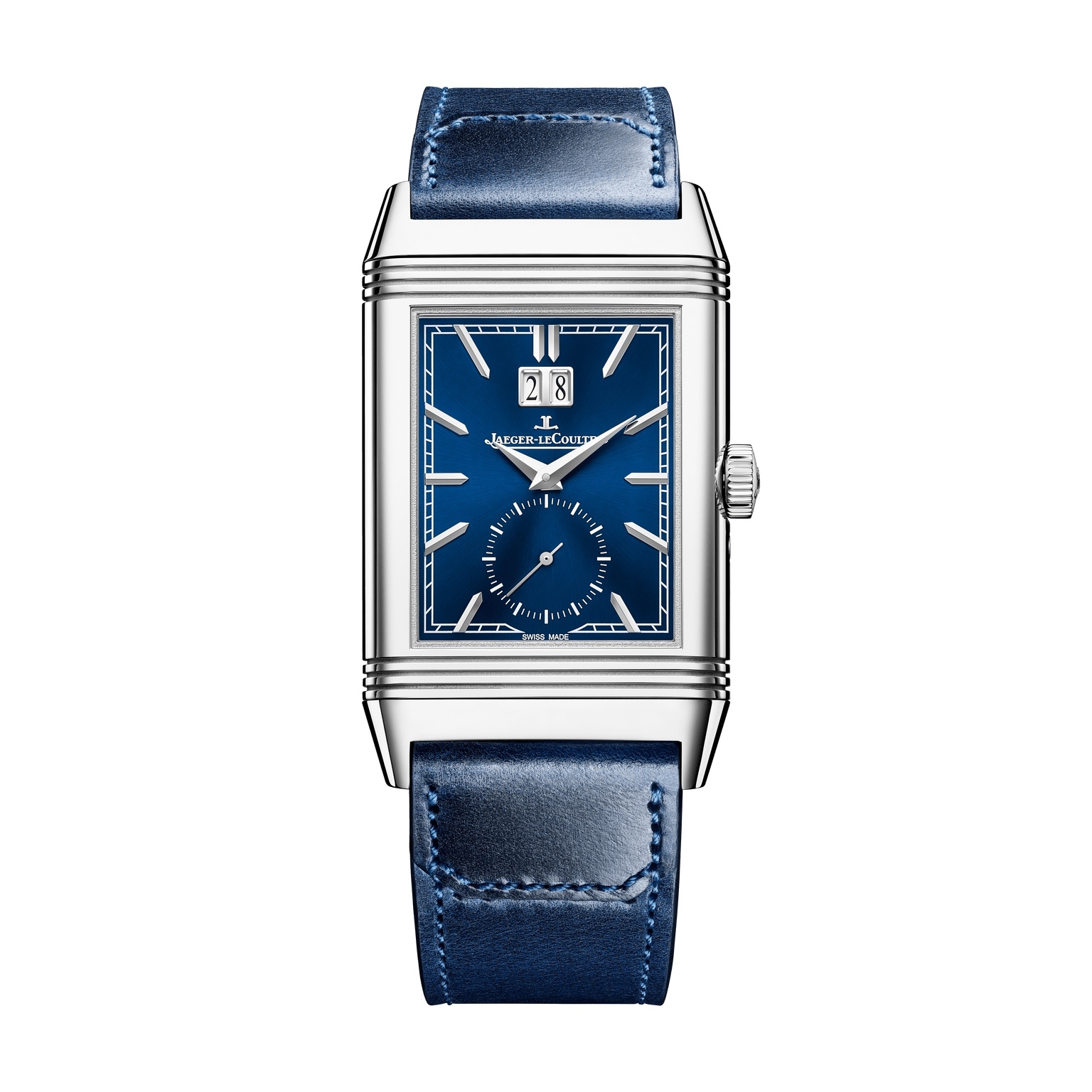 Jaeger-LeCoultre Q714845J : Reverso Tribute Geographic Stainless Steel / Blue / Fagliano