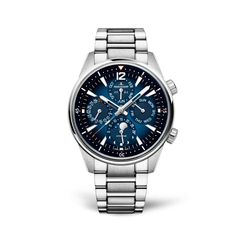 Jaeger-LeCoultre Q9088180 : Polaris Perpetual Calendar Stainless Steel / Blue / Bracelet