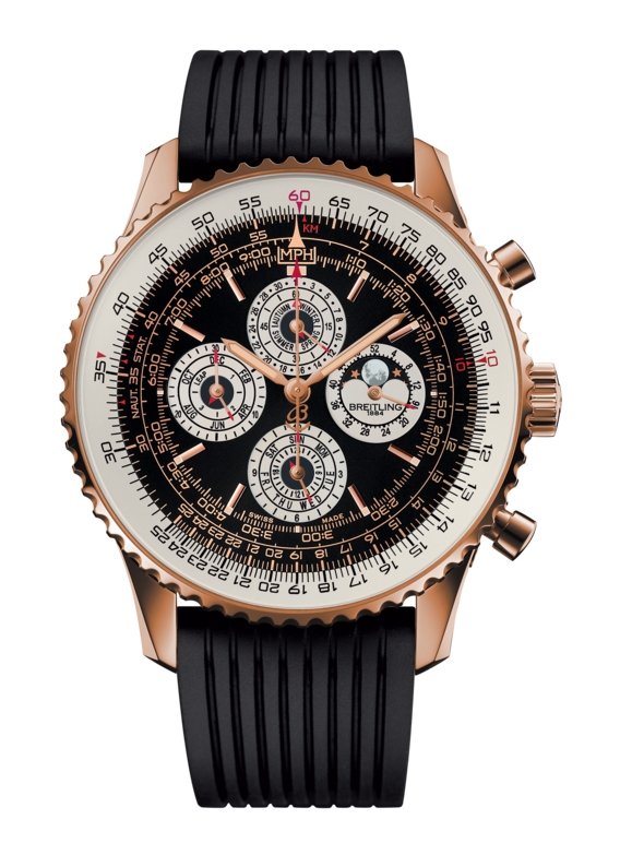 Breitling R29381E6.BF55.252S : Navitimer QP Red Gold / Black / Rubber
