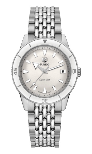 Rado R32500013 : HyperChrome Captain Cook 37 White / Bracelet