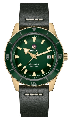 Rado R32504315 : HyperChrome Captain Cook 42 Bronze / Green