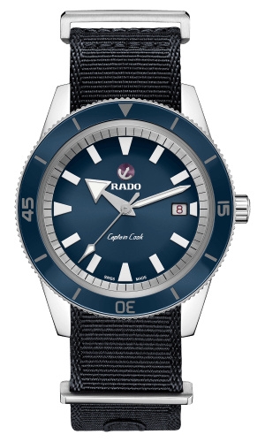 Rado R32505208 : HyperChrome Captain Cook 42 Stainless Steel / Blue