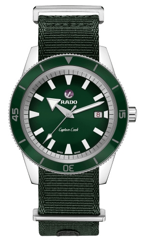Rado R32505318 : HyperChrome Captain Cook 42 Stainless Steel / Green