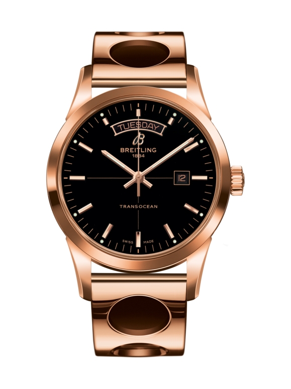 Breitling R4531012/BB70/220R : Transocean Day & Date Red Gold / Black / Racer