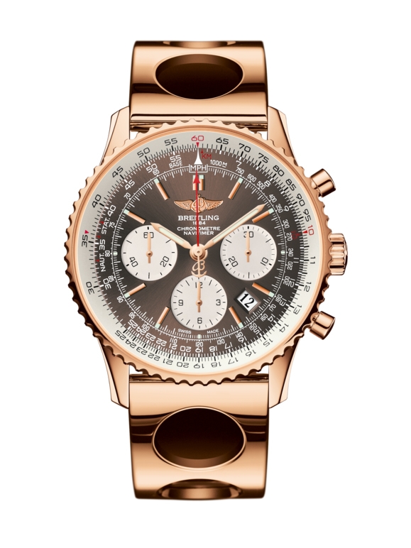 Breitling RB012012.Q606.220R : Navitimer 01 43 Red Gold / Bronze / Air Racer