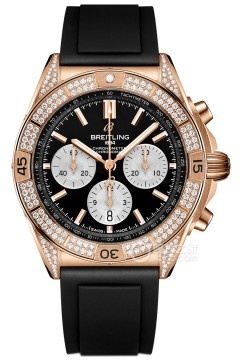 Breitling RB0134721B1S1 : Chronomat B01 42 Red Gold - Diamond / Black / Rubber