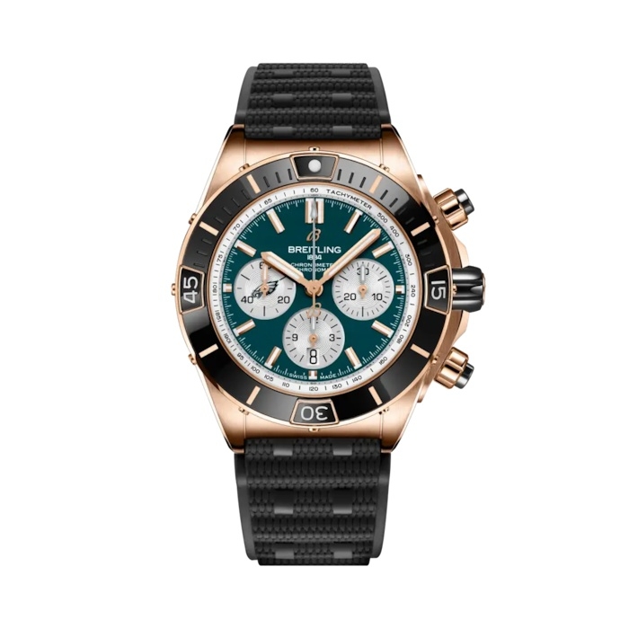 Breitling RB01366A1L3S1 : Super Chronomat B01 Chronograph 44 NFL Philadelphia Eagles