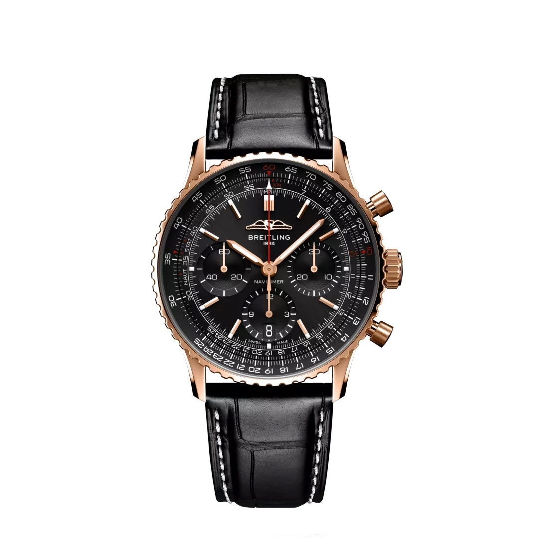 Breitling RB01393A1B1P1 : Navitimer B01 Chronograph 41 Red Gold / Japan