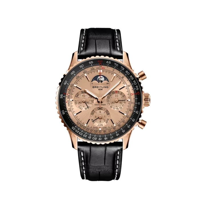 Breitling RB19101A1H1P1 : Navitimer B19 Chronograph 43 Perpetual Calendar 140th Anniversary