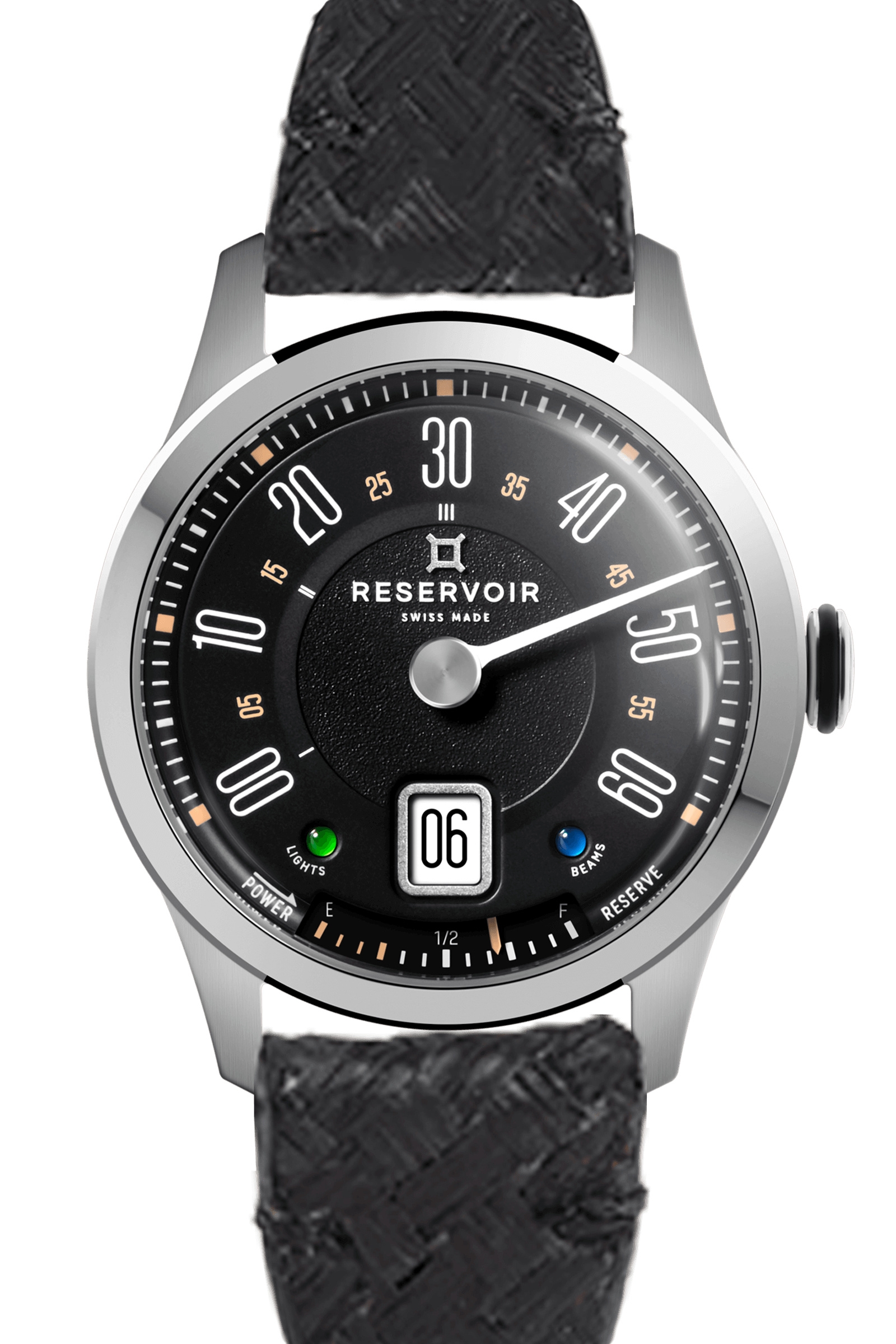 Reservoir RSV01.LB/130-12s_BPL01 : Longbridge Club Stainless Steel / Black