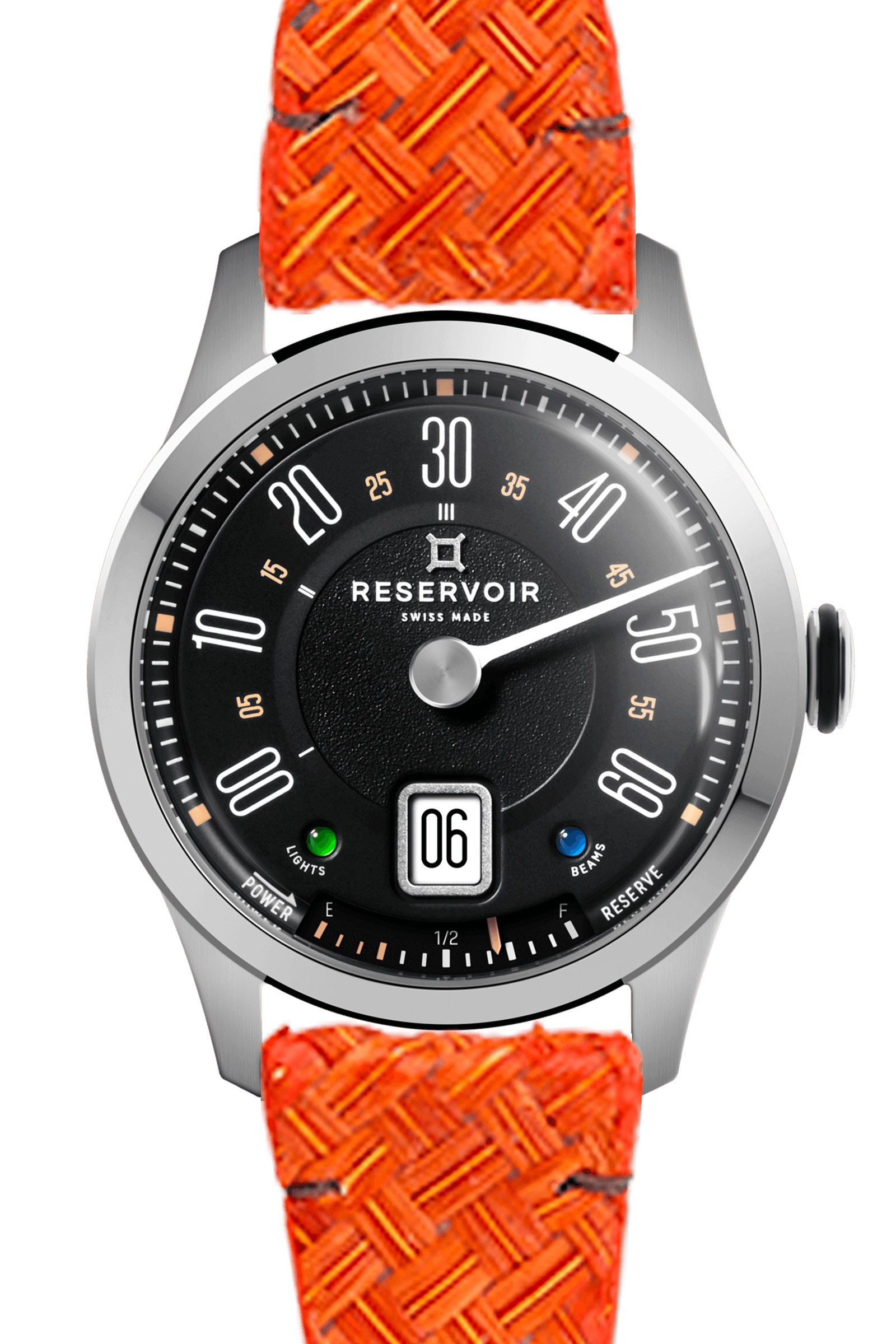 Reservoir RSV01.LB/130-12s_BPL03 : Longbridge Club Stainless Steel / Black