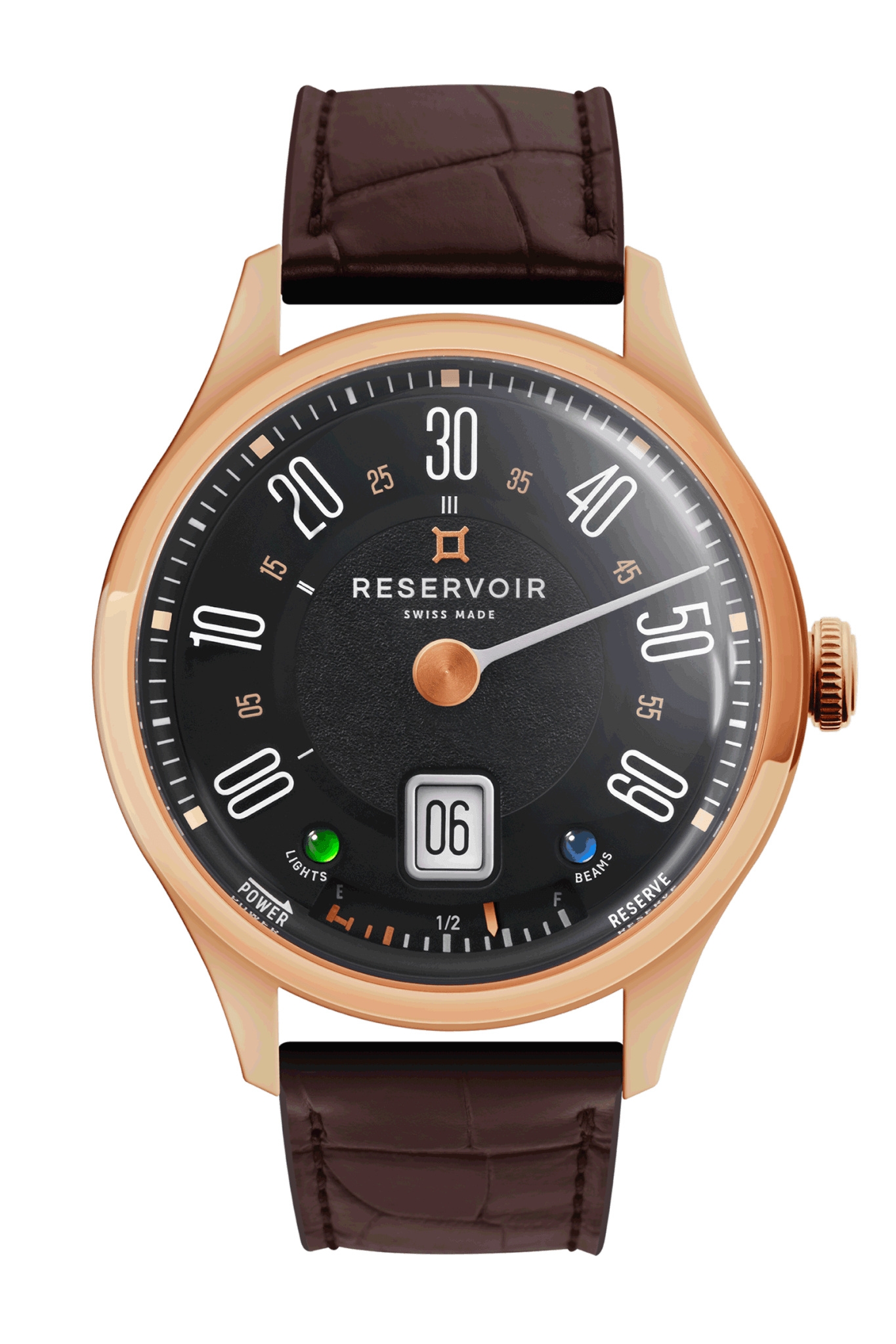 Reservoir RSV01.LB/630-17 : Longbridge Club Rose Gold / Black