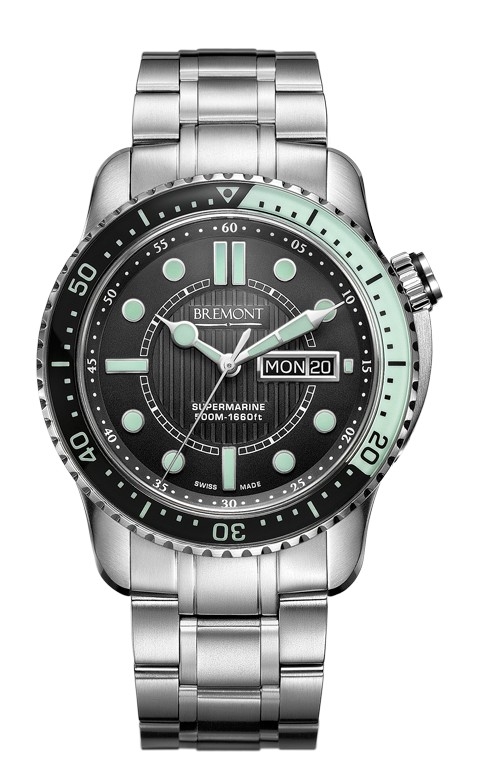 Bremont S500BKGNbr : Supermarine S500 Green Bracelet