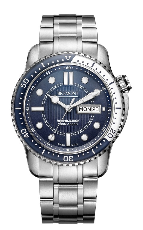 Bremont S500BLbr : Supermarine S500 Blue Bracelet