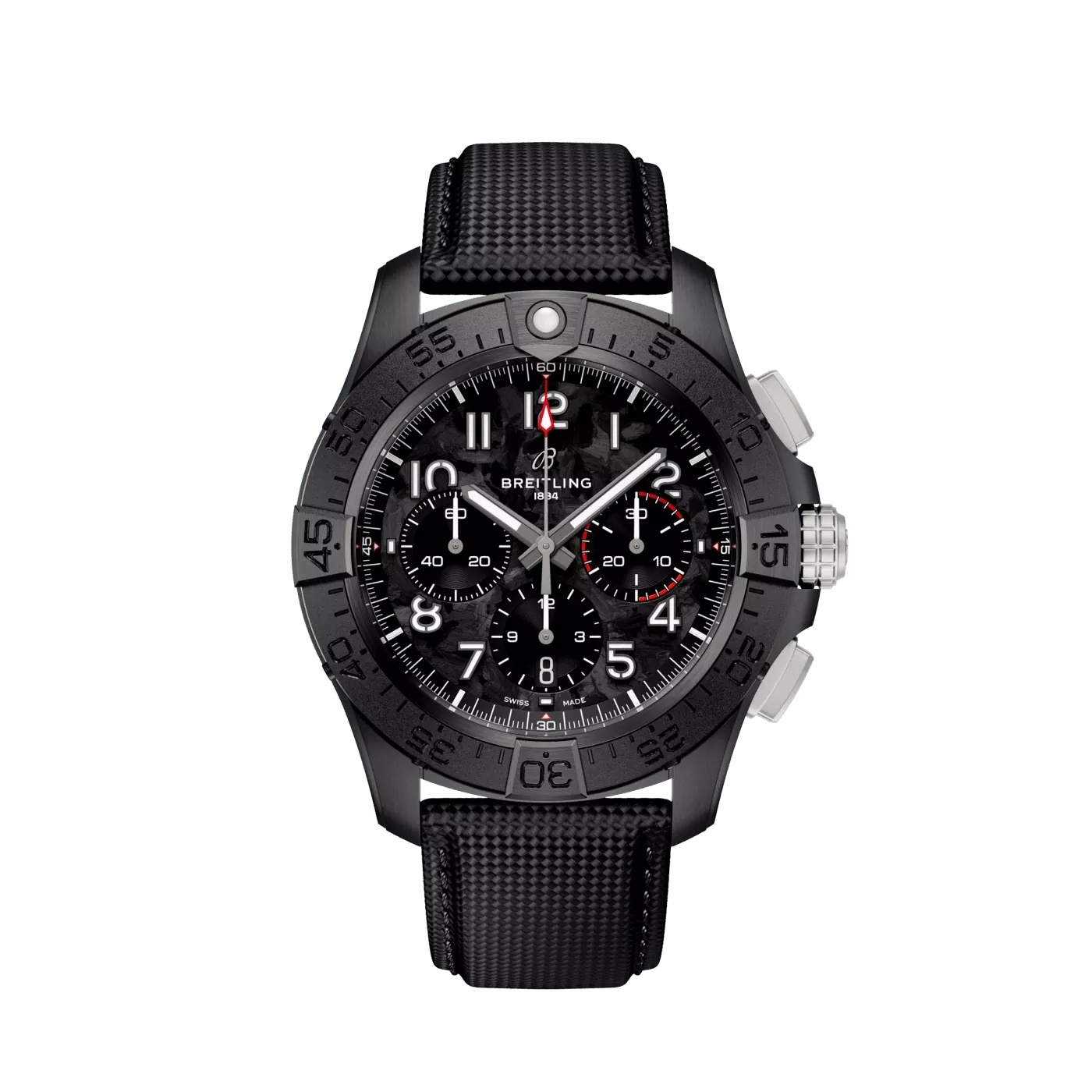Breitling SB0147101B1X1 : Avenger B01 Chronograph 44 Night Mission / Black / Strap