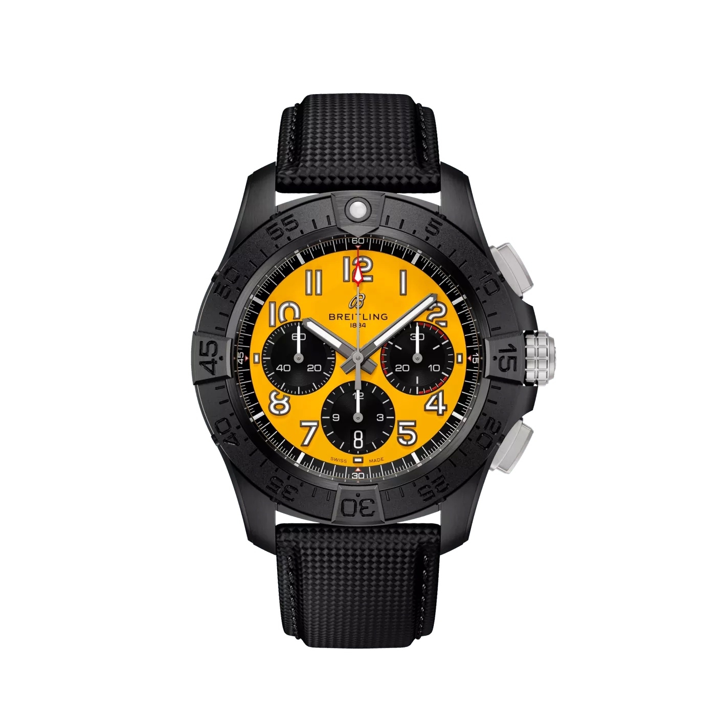 Breitling SB0147101I1X2 : Avenger B01 Chronograph 44 Night Mission / Yellow / Strap