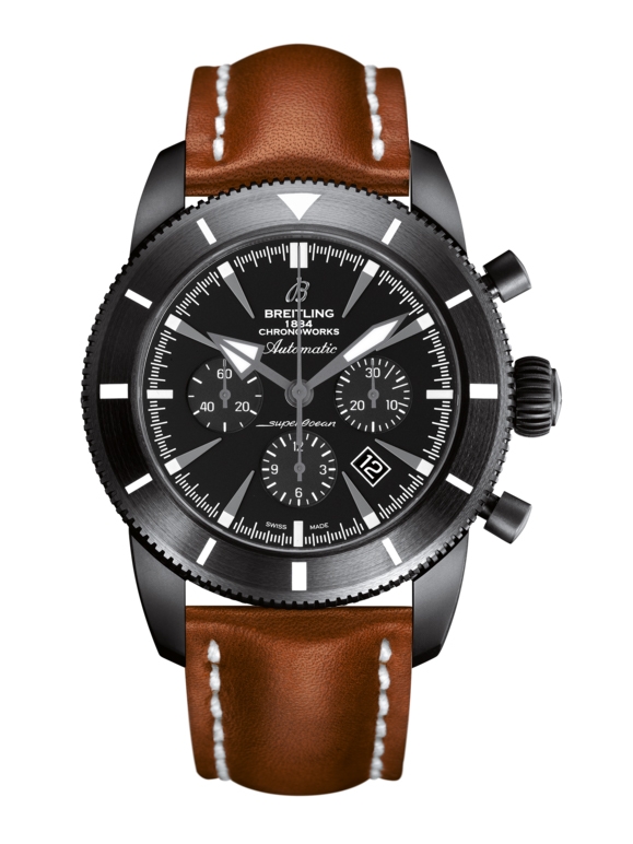 Breitling SB0161E4.BE91.439X : Superocean Heritage 46 Chronoworks Ceramic / Black / Calf