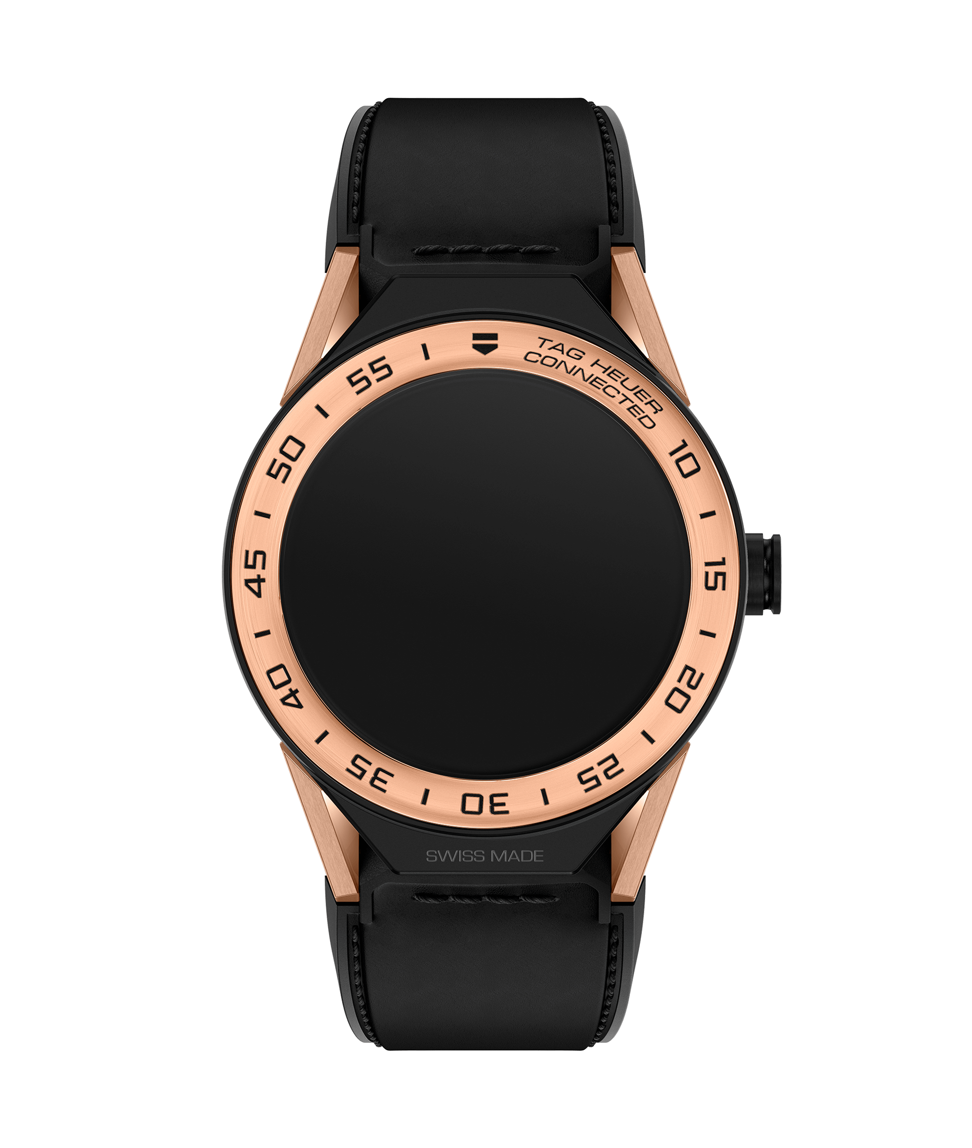 TAG Heuer SBF8A5000.32FT6079 : Carrera Connected Modular 45 Black Titanium / Rose Gold / Black Calf
