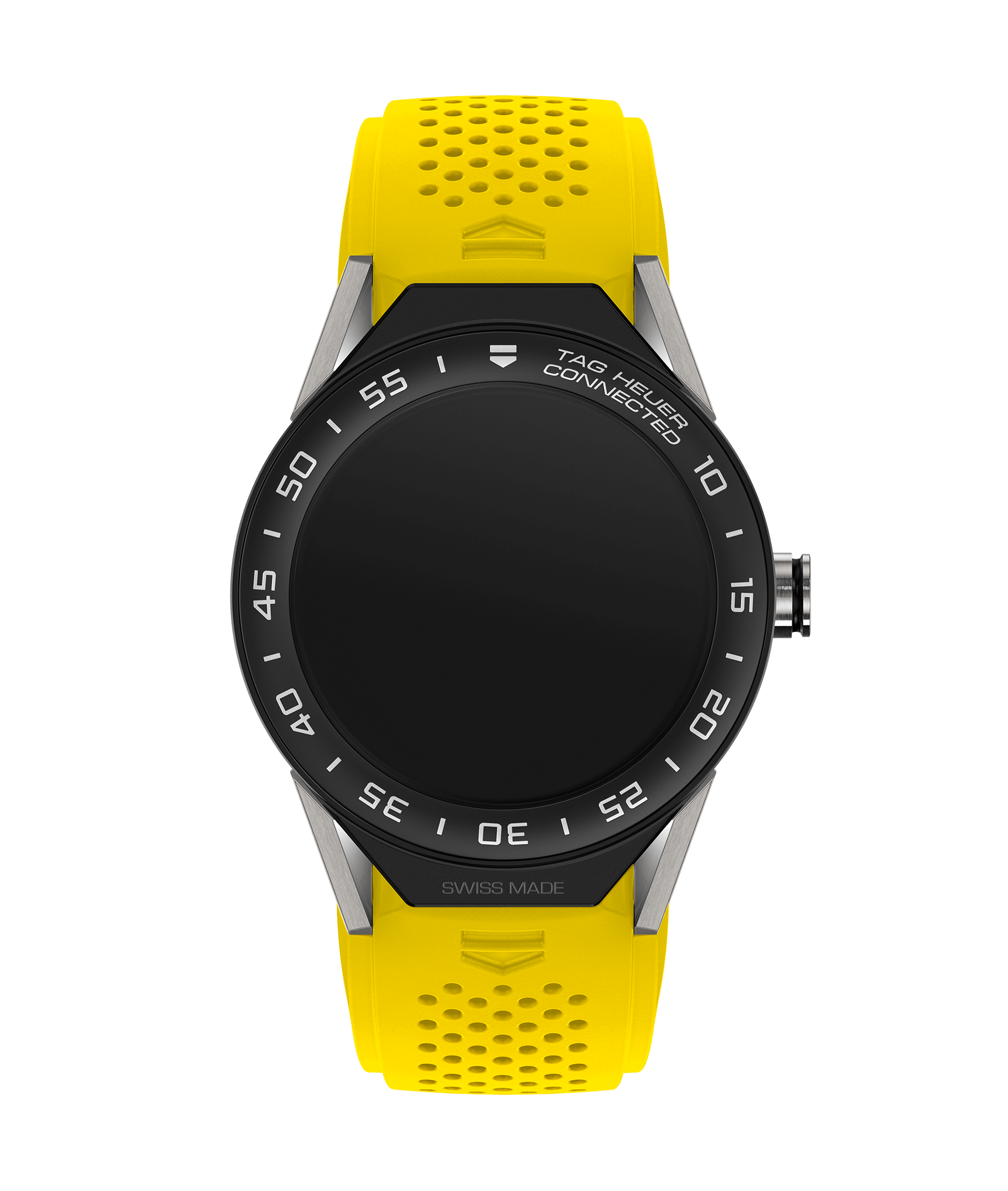 TAG Heuer SBF8A8001.11FT6082 : Carrera Connected Modular 45 Titanium / Ceramic / Yellow Rubber