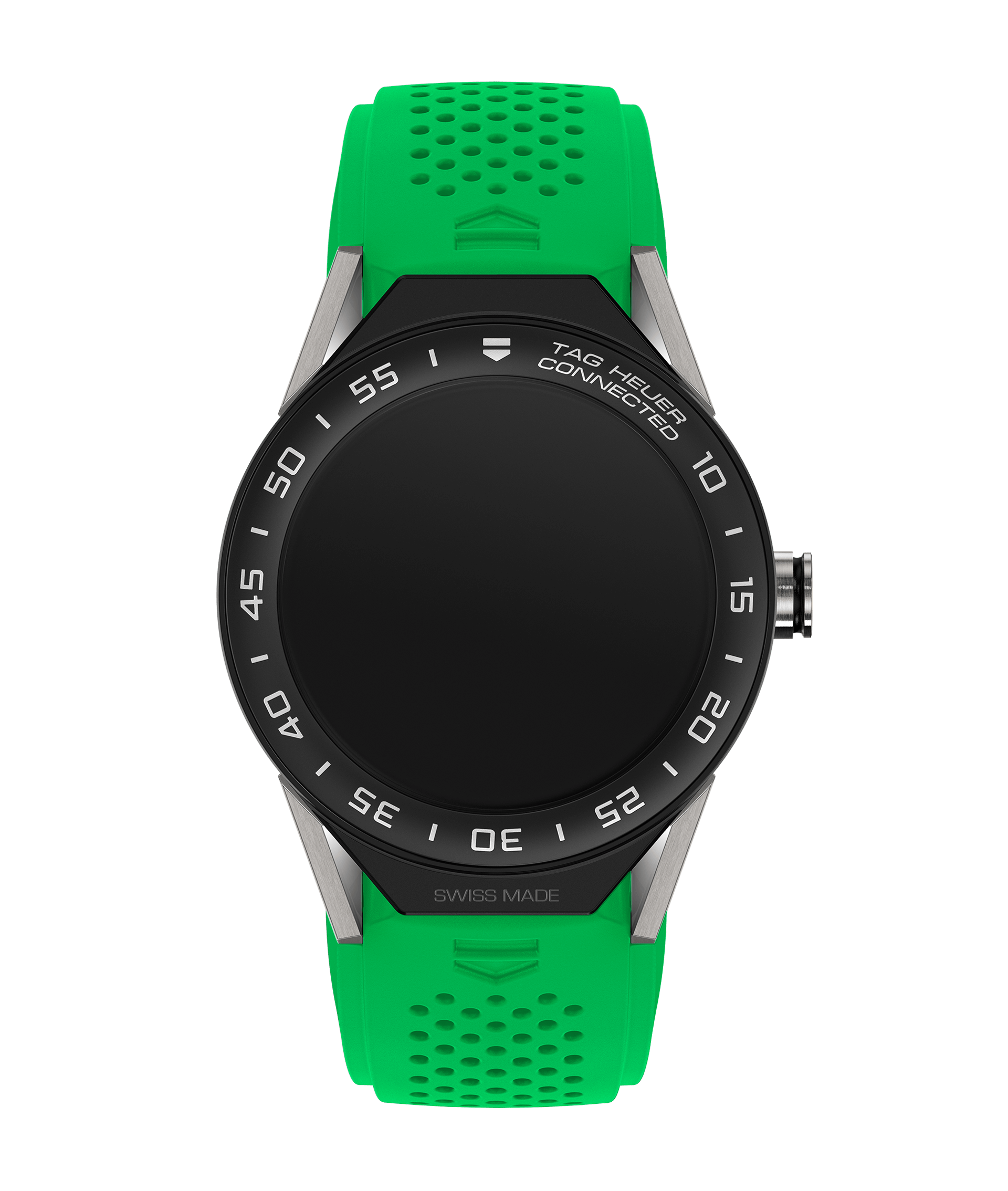 TAG Heuer SBF8A8001.11FT6083 : Carrera Connected Modular 45 Titanium / Ceramic / Green Rubber
