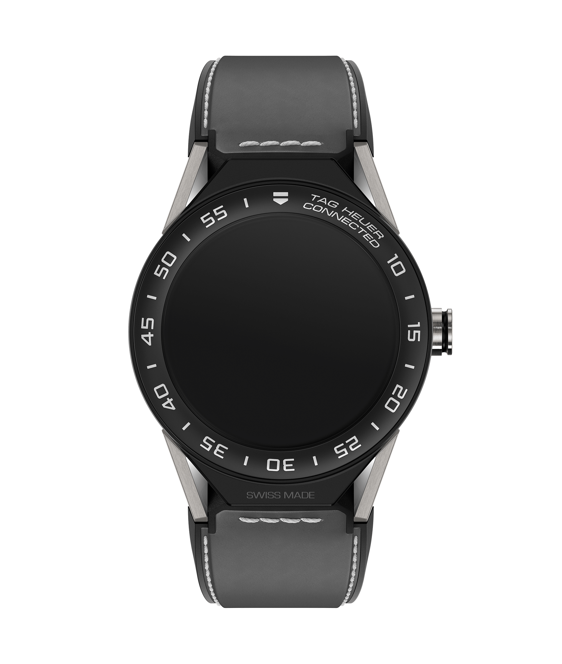 TAG Heuer SBF8A8001.11FT6104 : Carrera Connected Modular 45 Titanium / Ceramic / Grey Calf