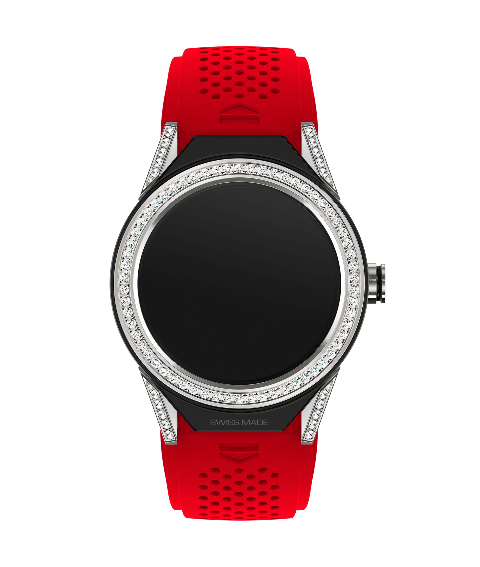 TAG Heuer SBF8A8011.61FT6080 : Carrera Connected Modular 45 Titanium / Diamond Lugs / Diamond / Red Rubber