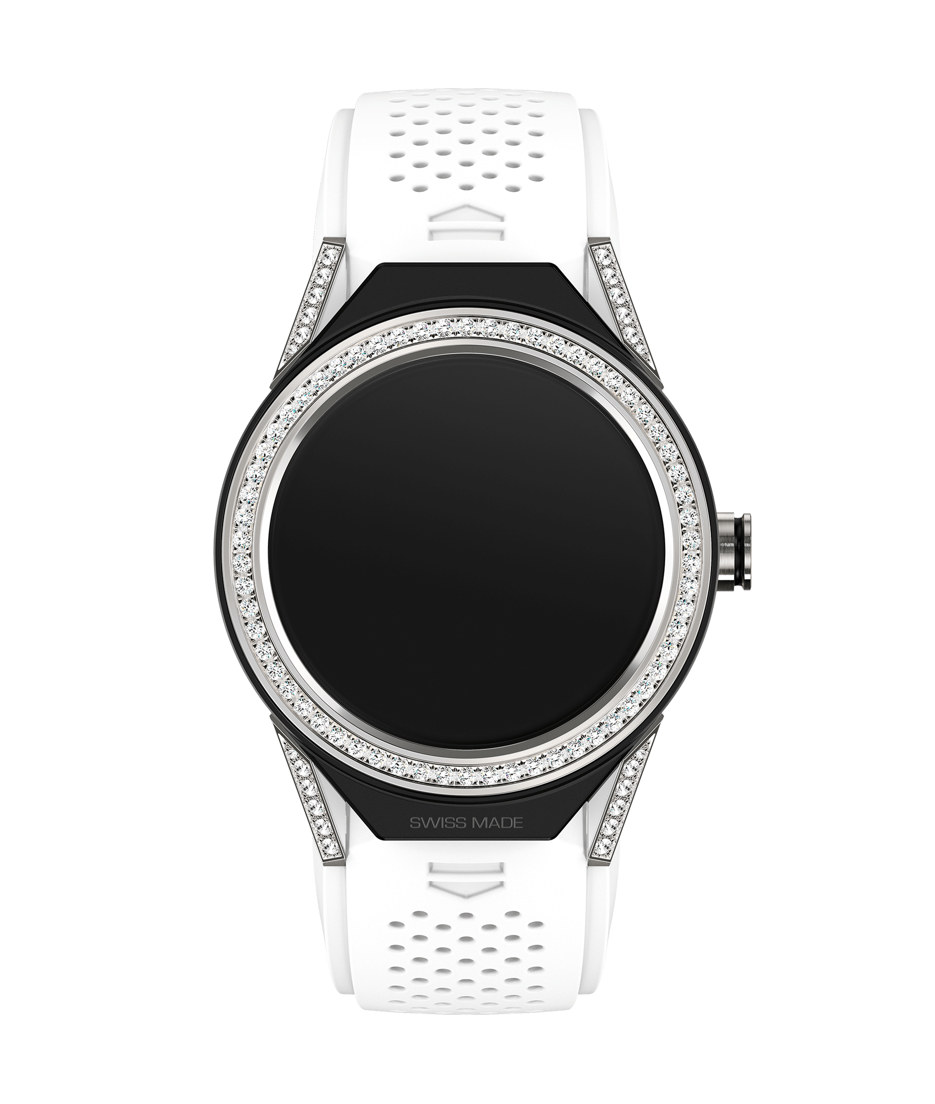 TAG Heuer SBF8A8011.61FT6103 : Carrera Connected Modular 45 Titanium / Diamond Lugs / Diamond / White Rubber