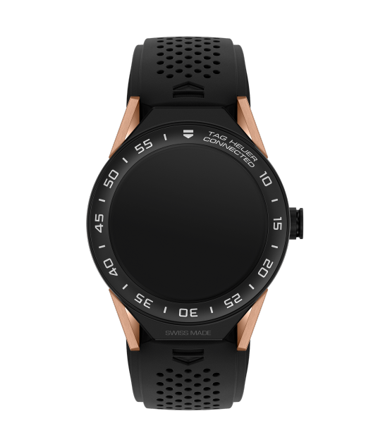 TAG Heuer SBF8A8013.32FT6076 : Carrera Connected Modular 45 Black Titanium / Rose Gold / Ceramic / Black Rubber