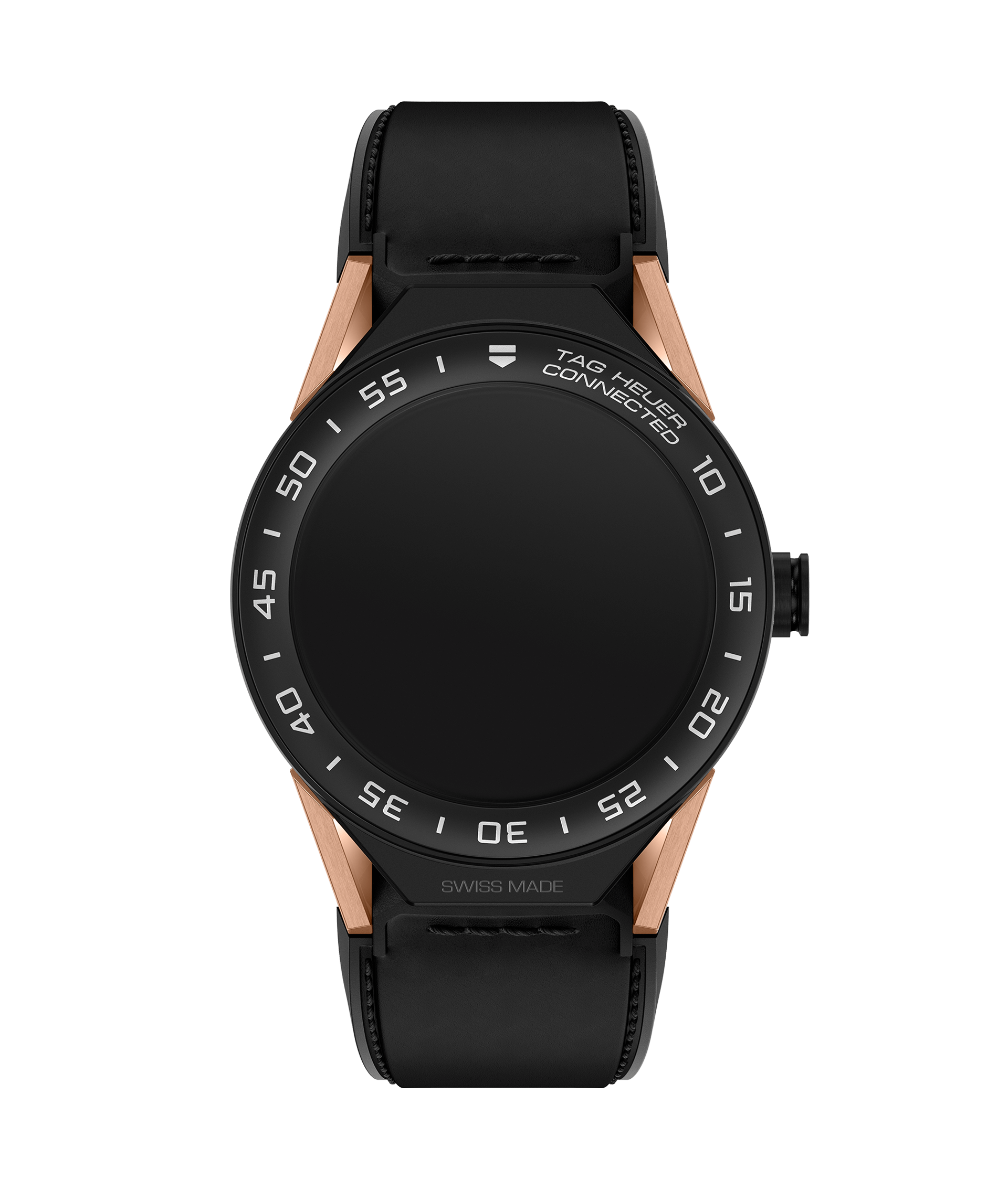 TAG Heuer SBF8A8013.32FT6079 : Carrera Connected Modular 45 Black Titanium / Rose Gold / Ceramic / Black Calf