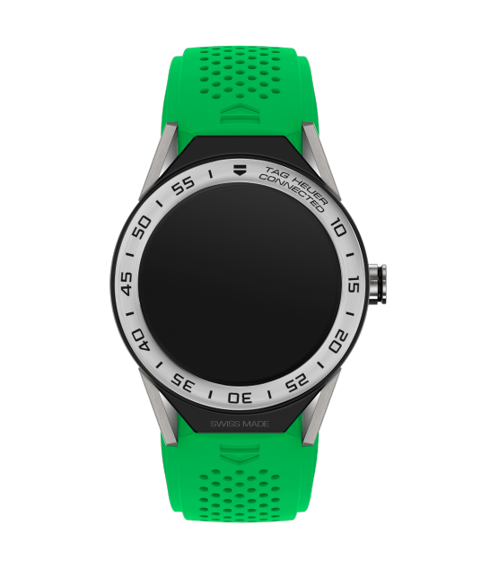 TAG Heuer SBF8A8014.11FT6083 : Carrera Connected Modular 45 Titanium / Stainless Steel / Green Rubber