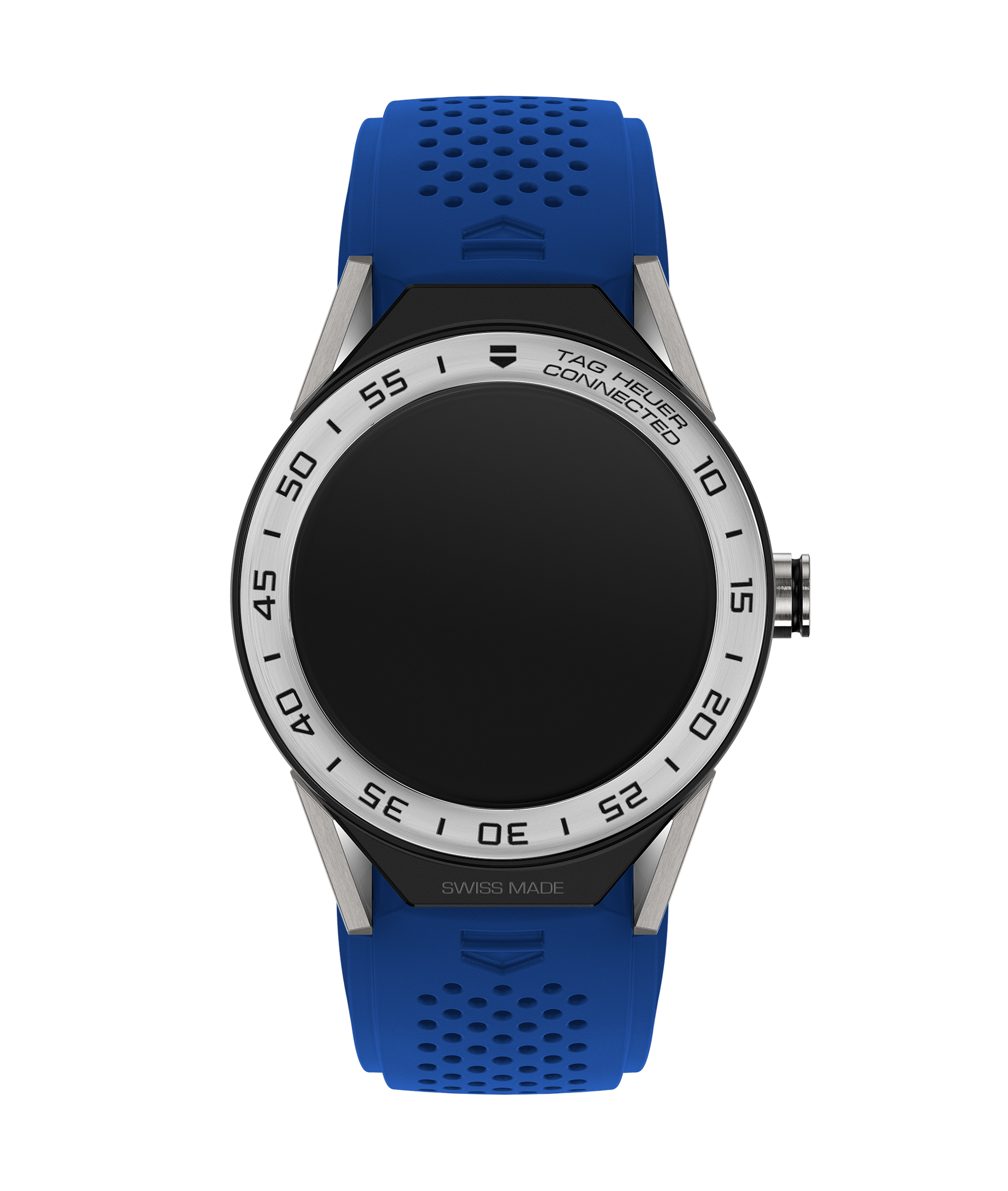 TAG Heuer SBF8A8014.11FT6118 : Carrera Connected Modular 45 Titanium / Stainless Steel / Blue Electric Rubber