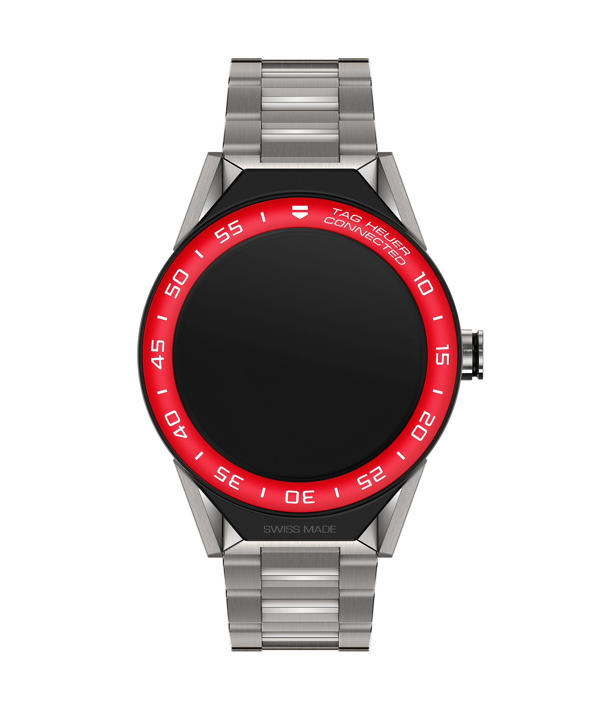 TAG Heuer SBF8A8015.10BF0608 : Carrera Connected Modular 45 Titanium / Red Aluminum / Bracelet